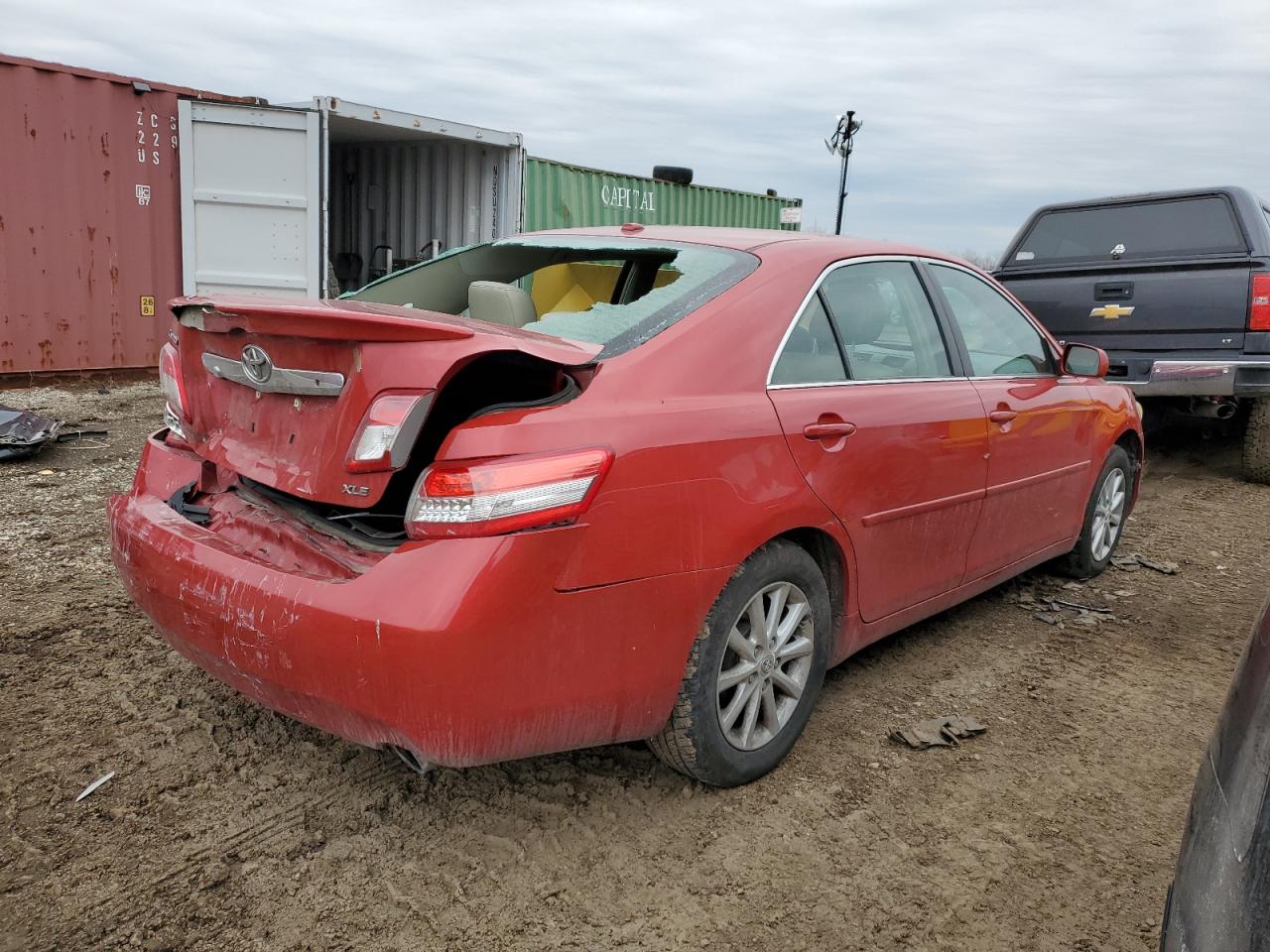 2011 Toyota Camry VIN 4T4BF3EK7BR172476 Copart auction photo, rear end damage thumbnail 3