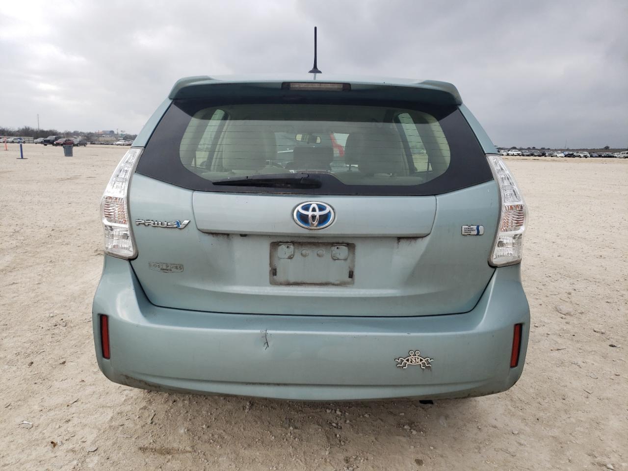 2014 Toyota Prius VIN JTDZN3EU0E3306921 Copart auction photo, all over damage thumbnail 6
