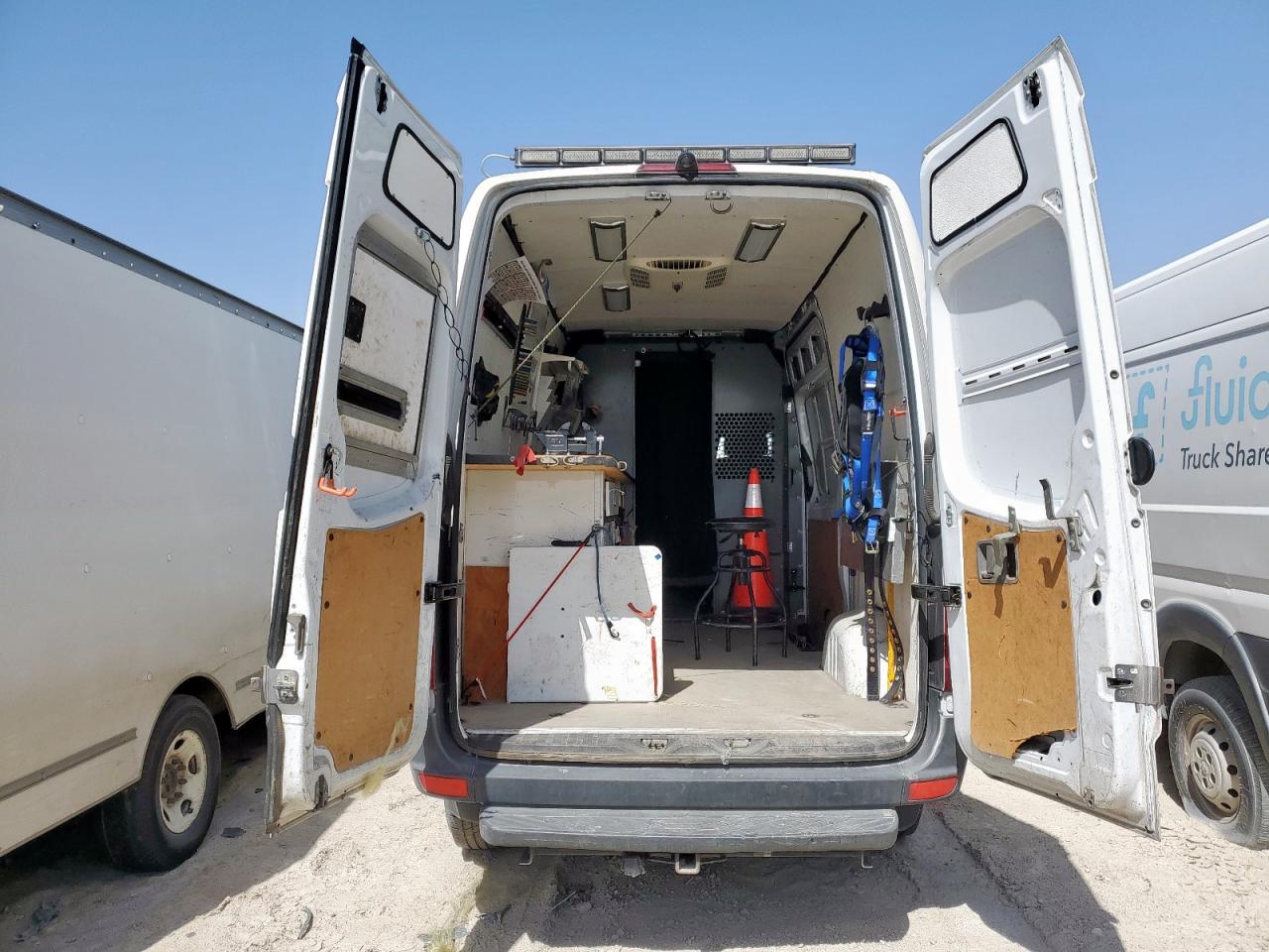 2017 Mercedes-Benz Sprinter VIN WD3PE7CD2HP510693 Copart auction photo, front end / top/roof damage thumbnail 10