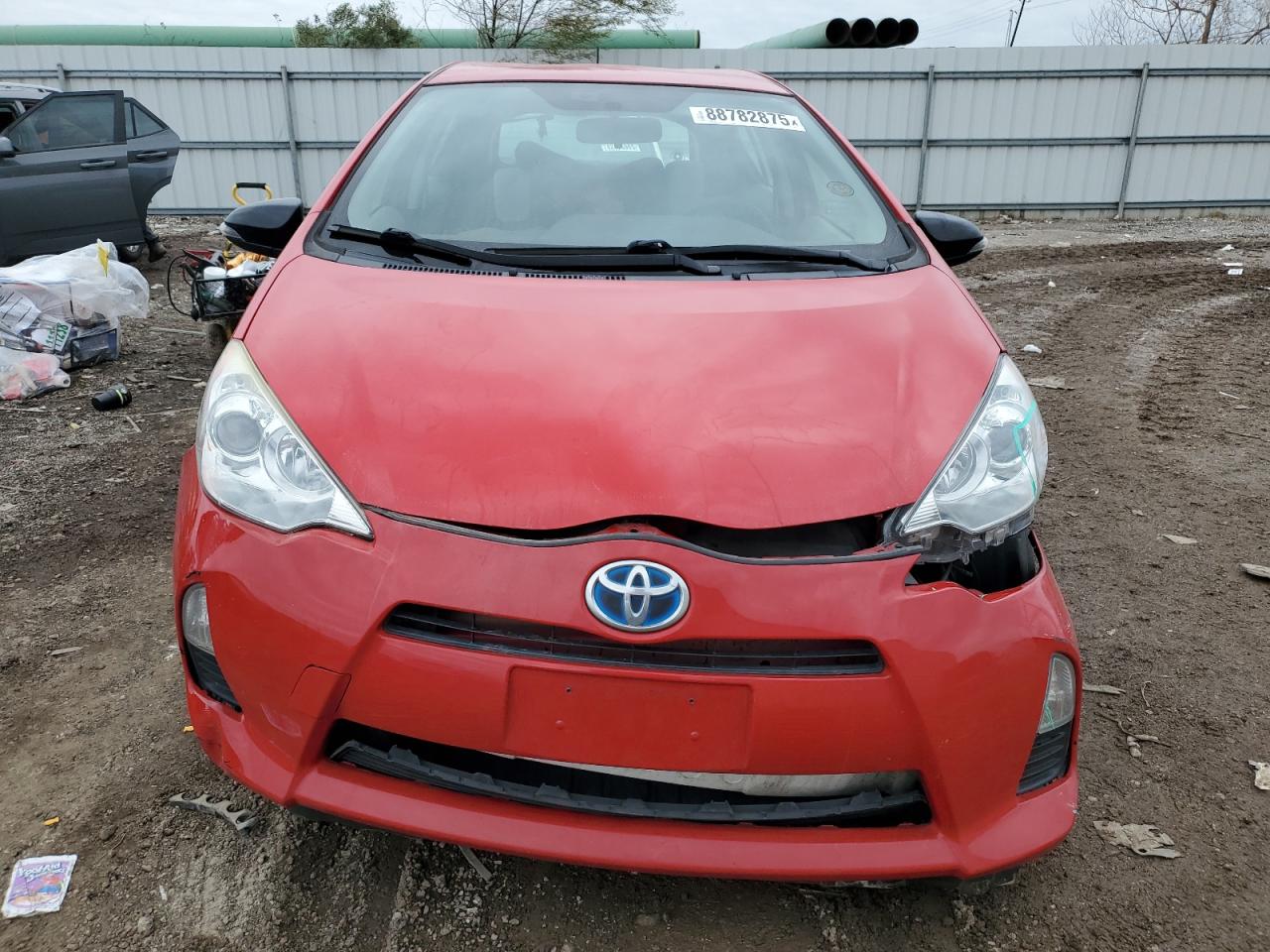 2014 Toyota Prius VIN JTDKDTB38E1564017 Copart auction photo, front end / rear end damage thumbnail 5