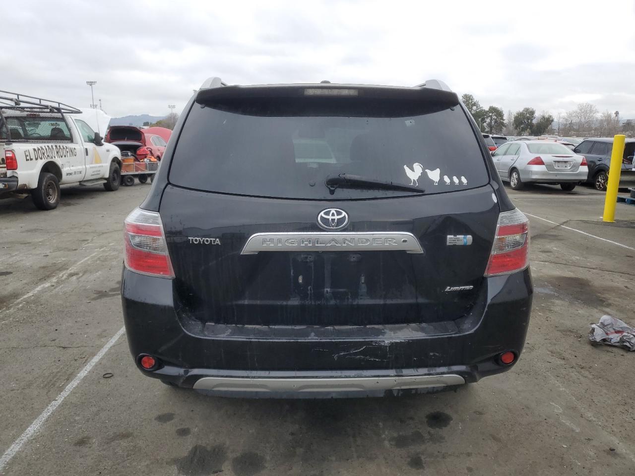2009 Toyota Highlander VIN JTEEW44A492029996 Copart auction photo, vandalism / minor dent/scratches damage thumbnail 6
