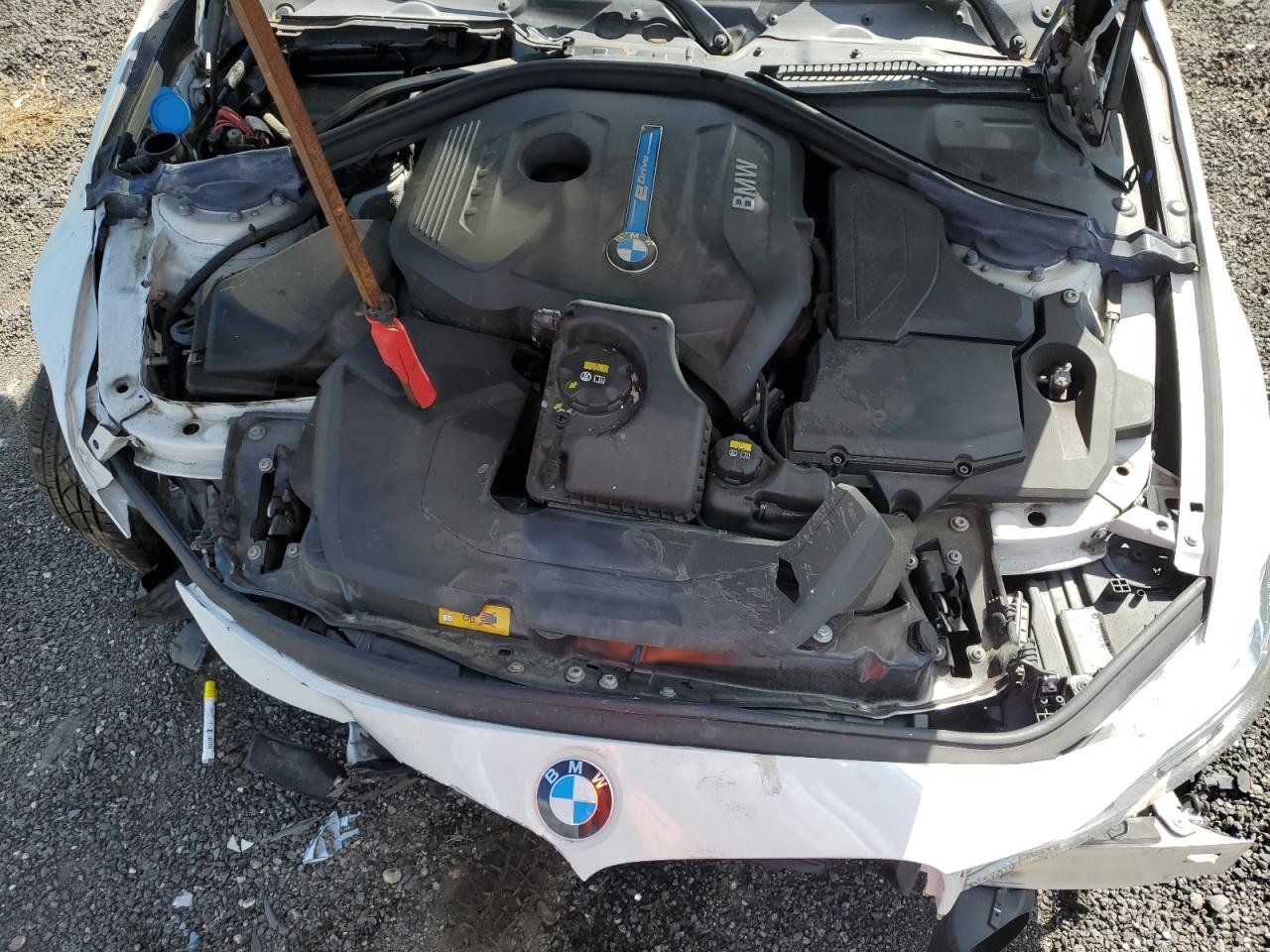 2017 BMW 3er VIN WBA8E1C38HK895444 Copart auction photo, front end / side damage thumbnail 13