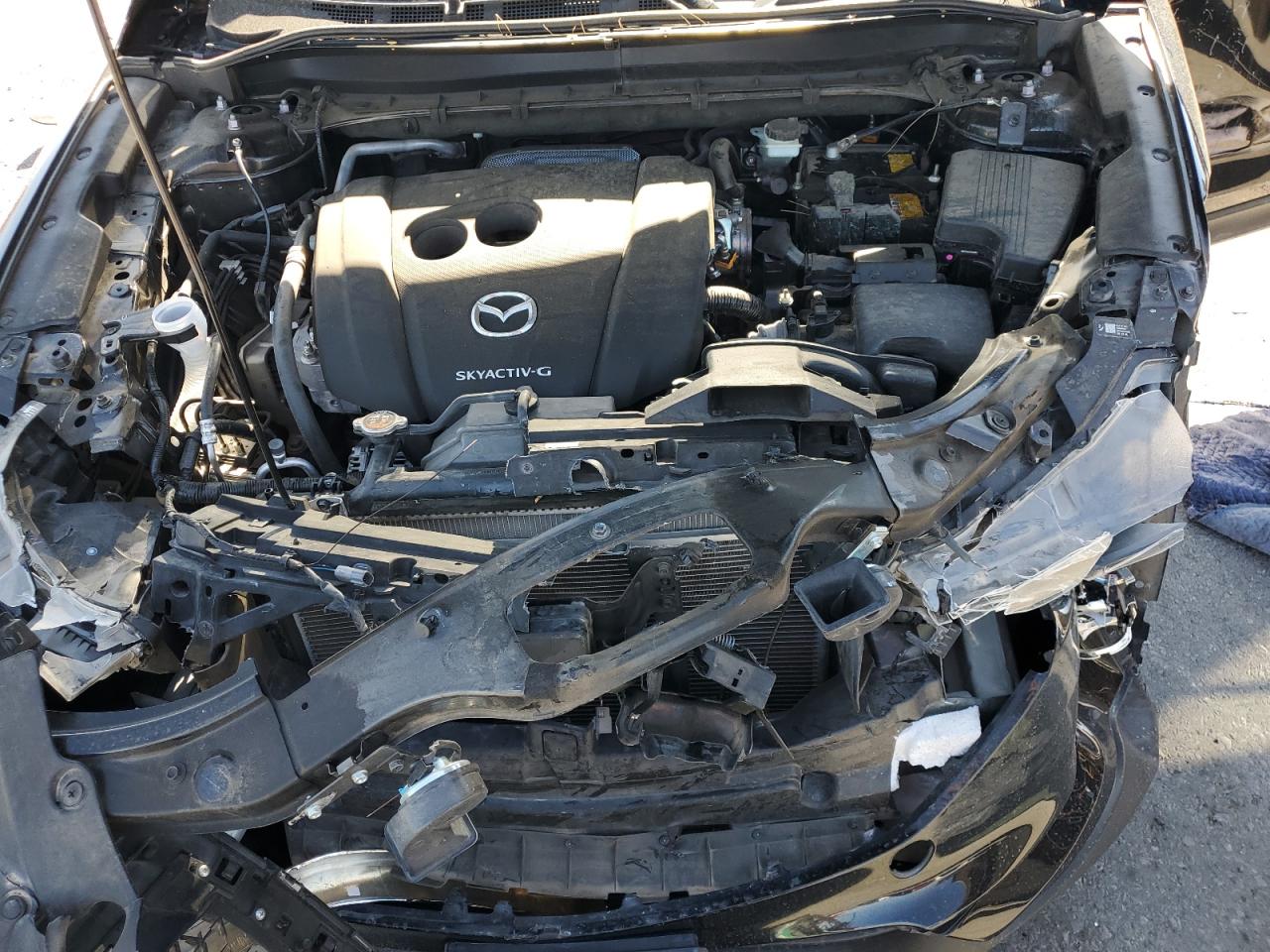 2021 Mazda CX-5 VIN JM3KFBCM4M1397575 Copart auction photo, all over damage thumbnail 13