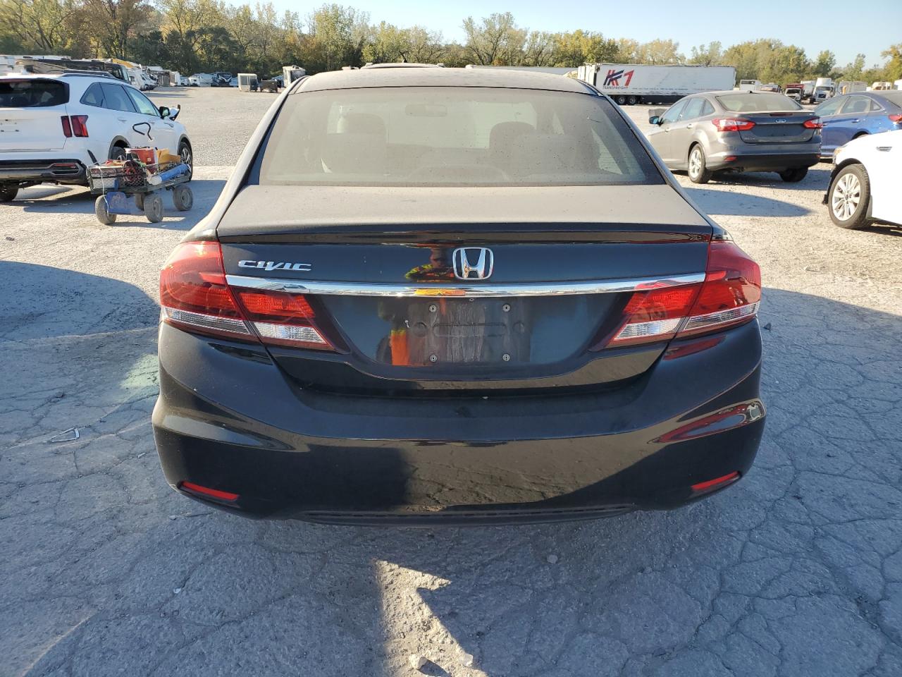 2013 Honda Civic VIN 19XFB2F52DE055498 Copart auction photo, undercarriage / minor dent/scratches damage thumbnail 6