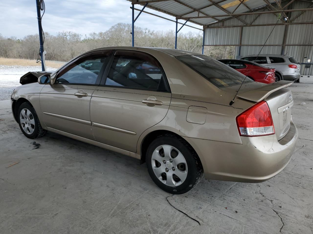 2007 KIA Spectra VIN KNAFE121275458348 Copart auction photo, front end damage thumbnail 2