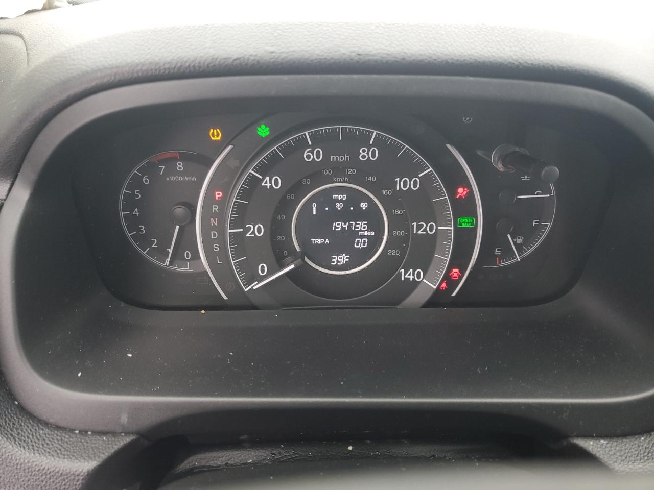 2016 Honda CR-V VIN 5J6RM4H41GL016446 Copart auction photo, front end / side damage thumbnail 9
