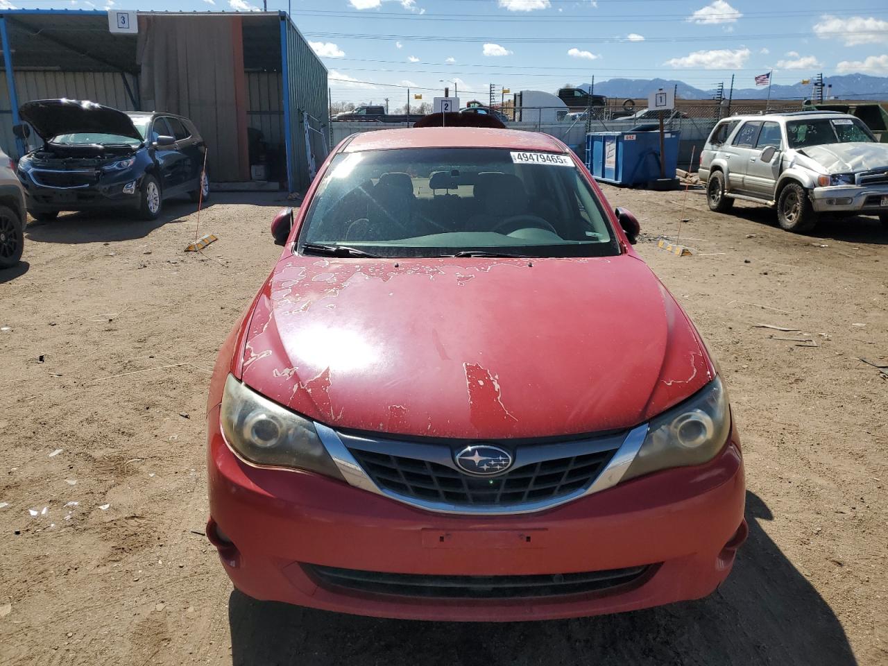 2008 Subaru Impreza VIN JF1GE61648H512725 Copart auction photo, rear end damage thumbnail 5