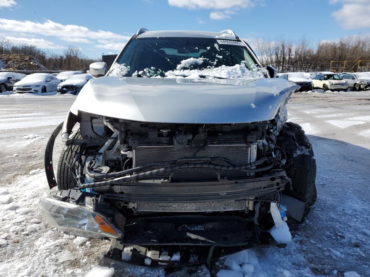 2017 Nissan Rogue VIN 5N1AT2MV9HC817597 Copart auction photo, front end / side damage thumbnail 5