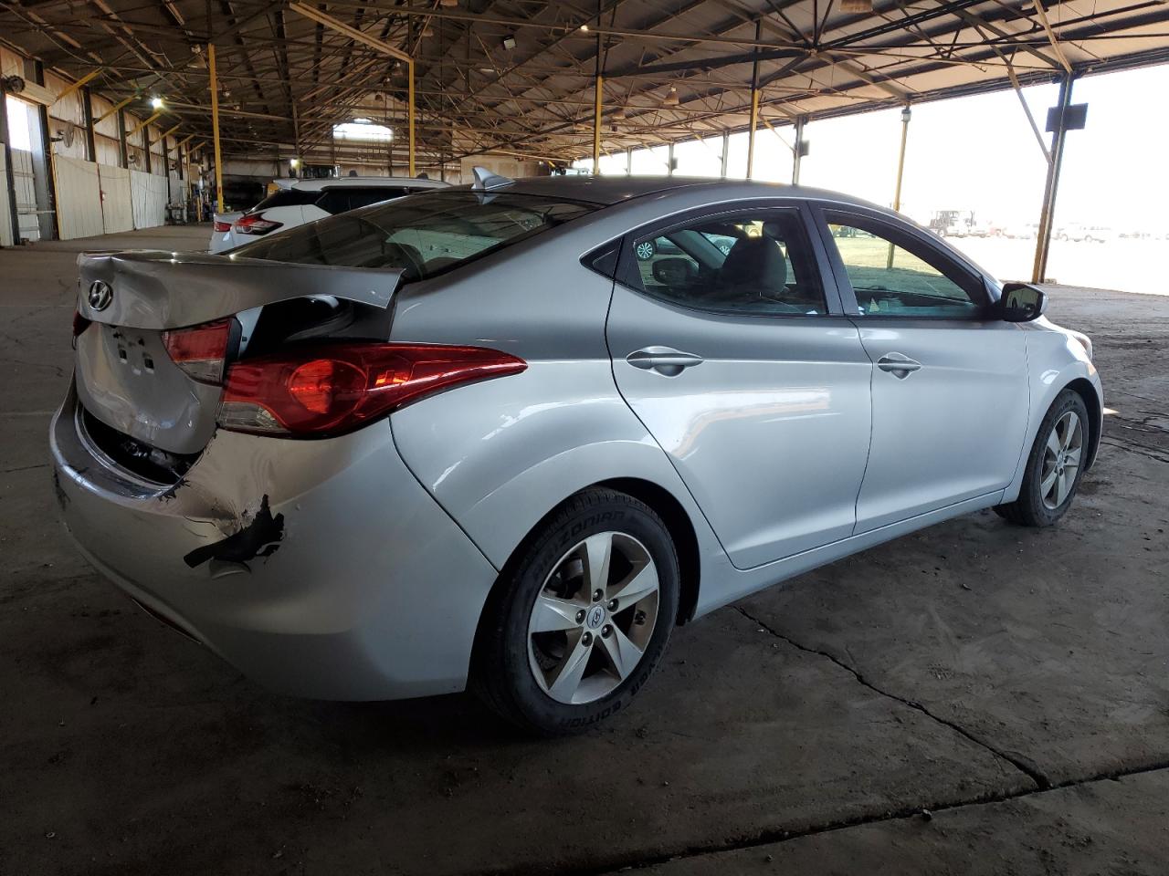 2013 Hyundai Elantra VIN KMHDH4AE8DU724931 Copart auction photo, rear end / front end damage thumbnail 3