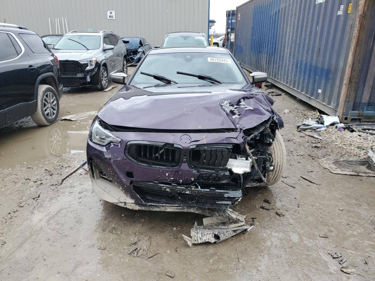 2024 BMW M2 VIN 3MW53CM02R8E08590 Copart auction photo, front end / side damage thumbnail 5