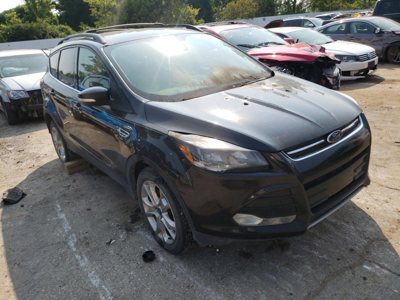 2013 Ford Escape VIN 1FMCU0HX0DUC83609 Copart auction photo, burn - engine damage thumbnail 4