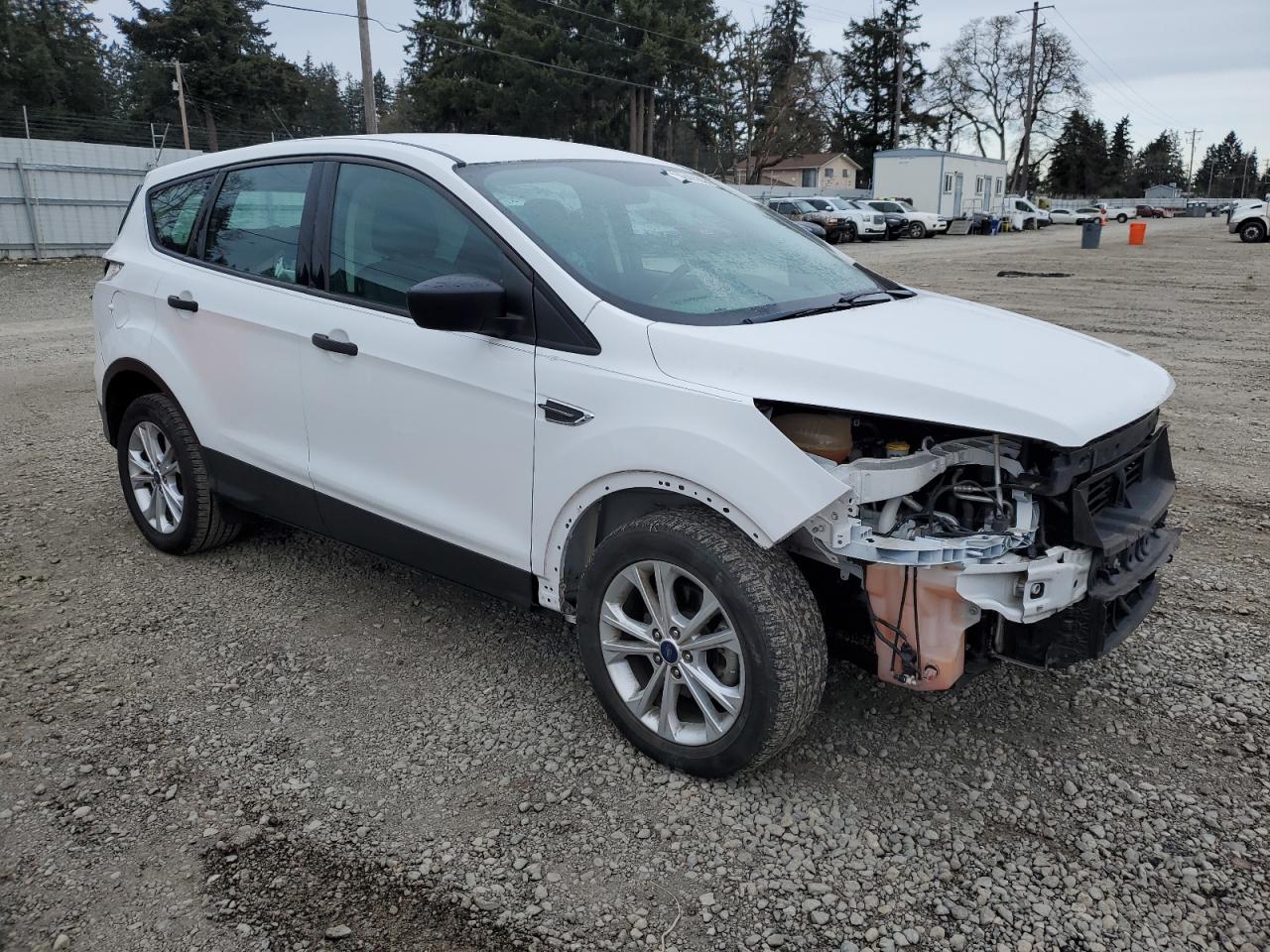 2017 Ford Escape VIN 1FMCU0F75HUD25250 Copart auction photo, all over damage thumbnail 4