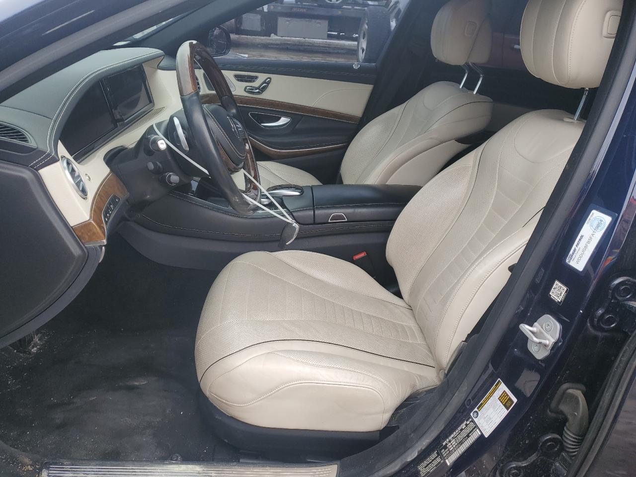 2015 Mercedes-Benz S-klasse VIN WDDUG8FB5FA119854 Copart auction photo, front end damage thumbnail 7