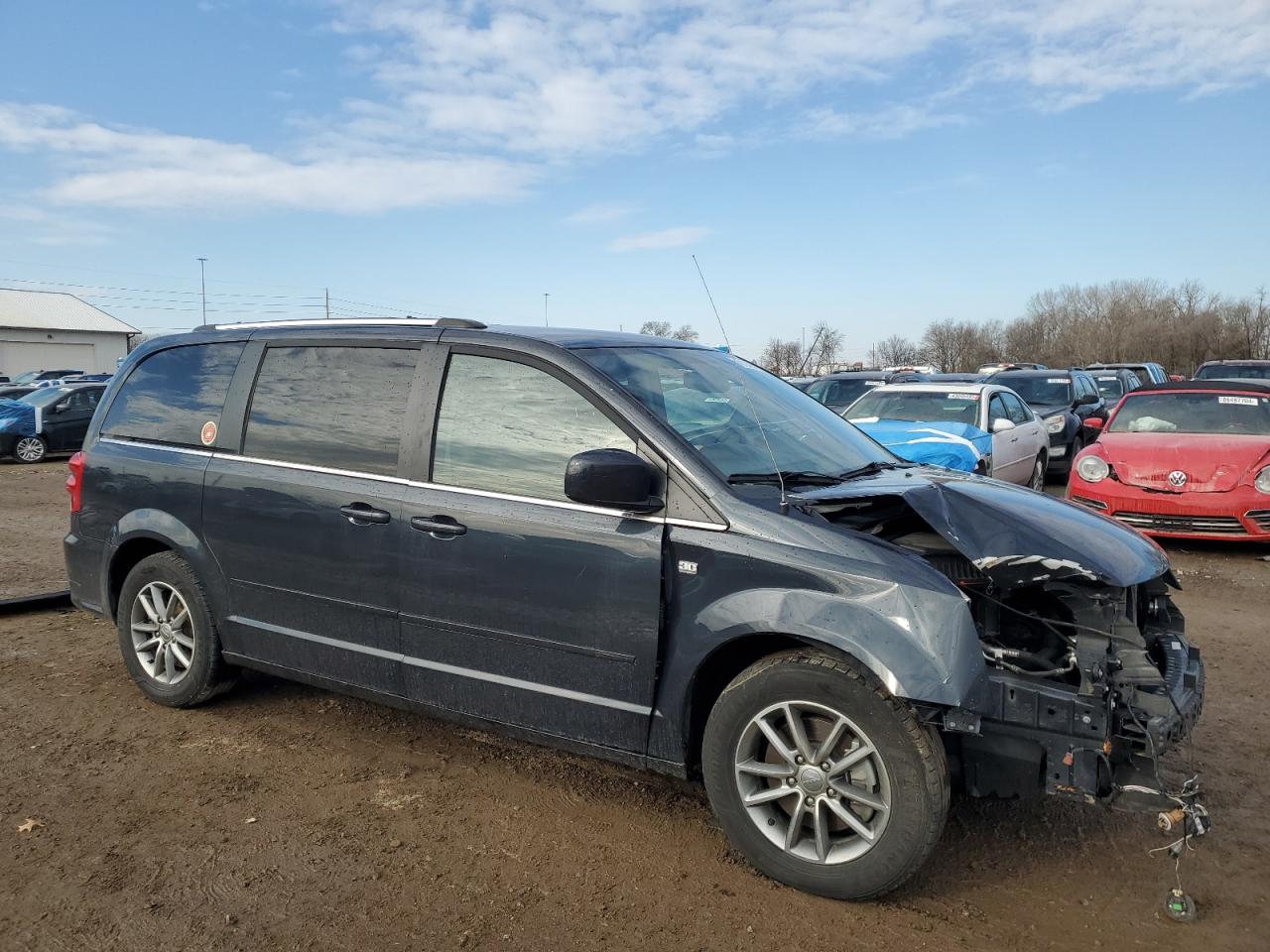 2014 Dodge Caravan VIN 2C4RDGCG7ER459147 Copart auction photo, front end / mechanical damage thumbnail 4