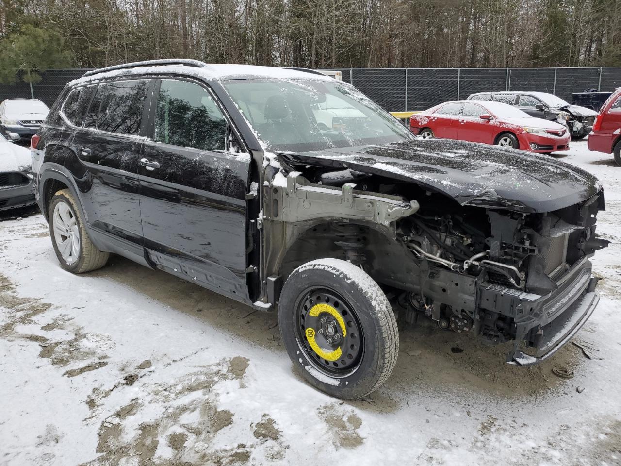 2021 Volkswagen Atlas VIN 1V2WR2CA2MC549976 Copart auction photo, front end damage thumbnail 4