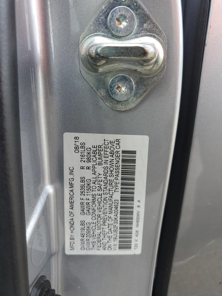 2019 Acura TLX VIN 19UUB2F30KA004623 Copart auction photo, front end damage thumbnail 14