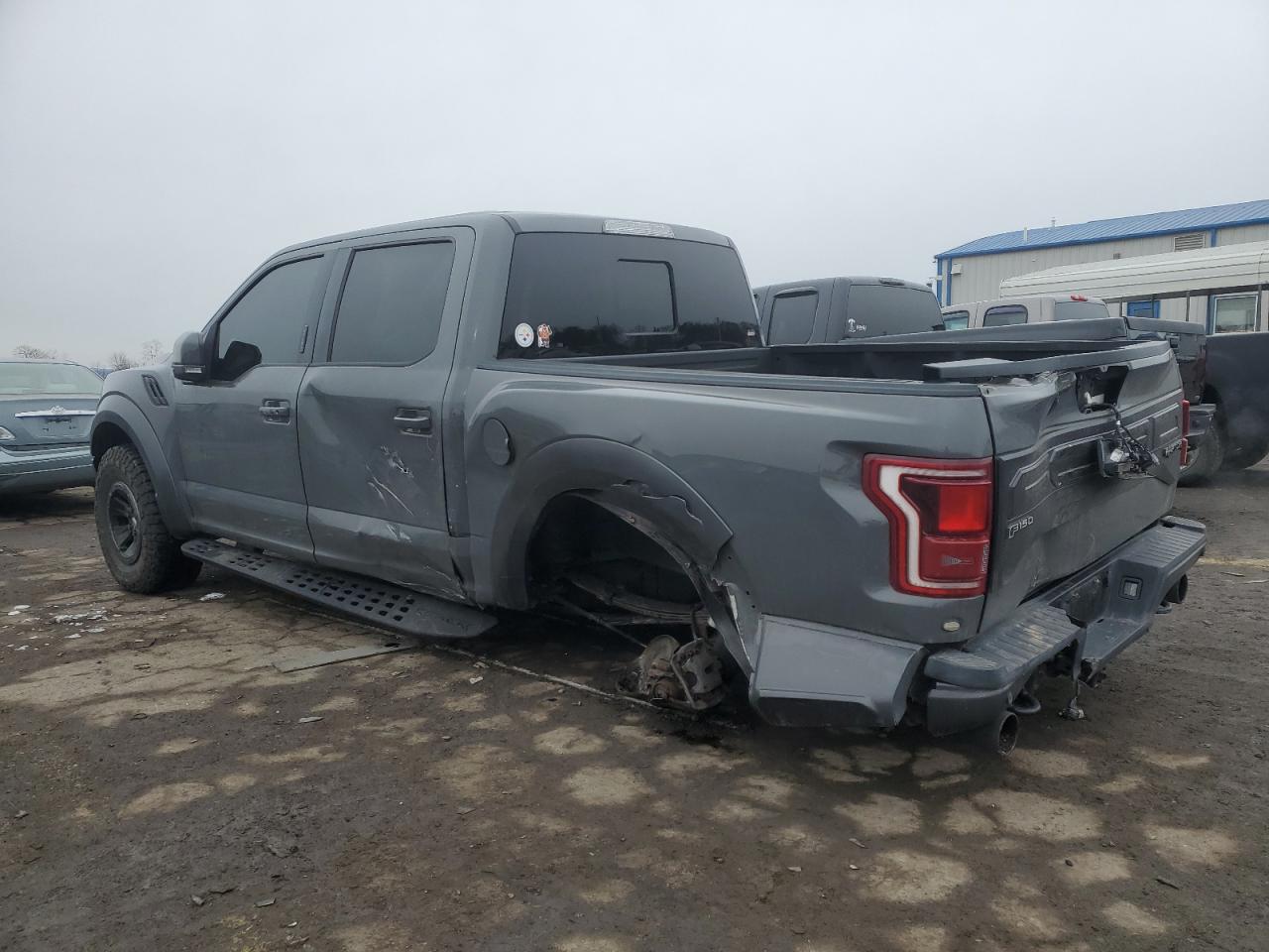 2018 Ford F-150 VIN 1FTFW1RG3JFA03620 Copart auction photo, side / rear end damage thumbnail 2