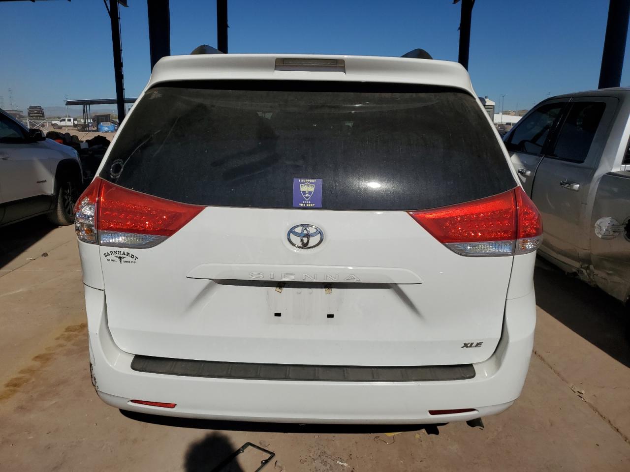 2014 Toyota Sienna VIN 5TDYK3DC2ES436145 Copart auction photo, all over damage thumbnail 6