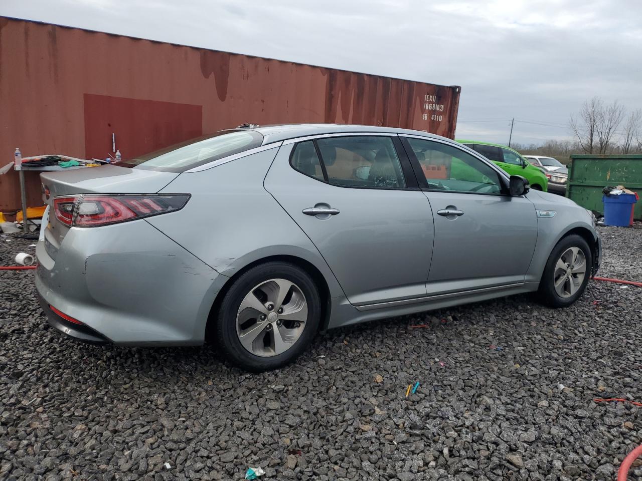 2015 KIA Optima VIN KNAGM4AD1F5083832 Copart auction photo, side / rear end damage thumbnail 3