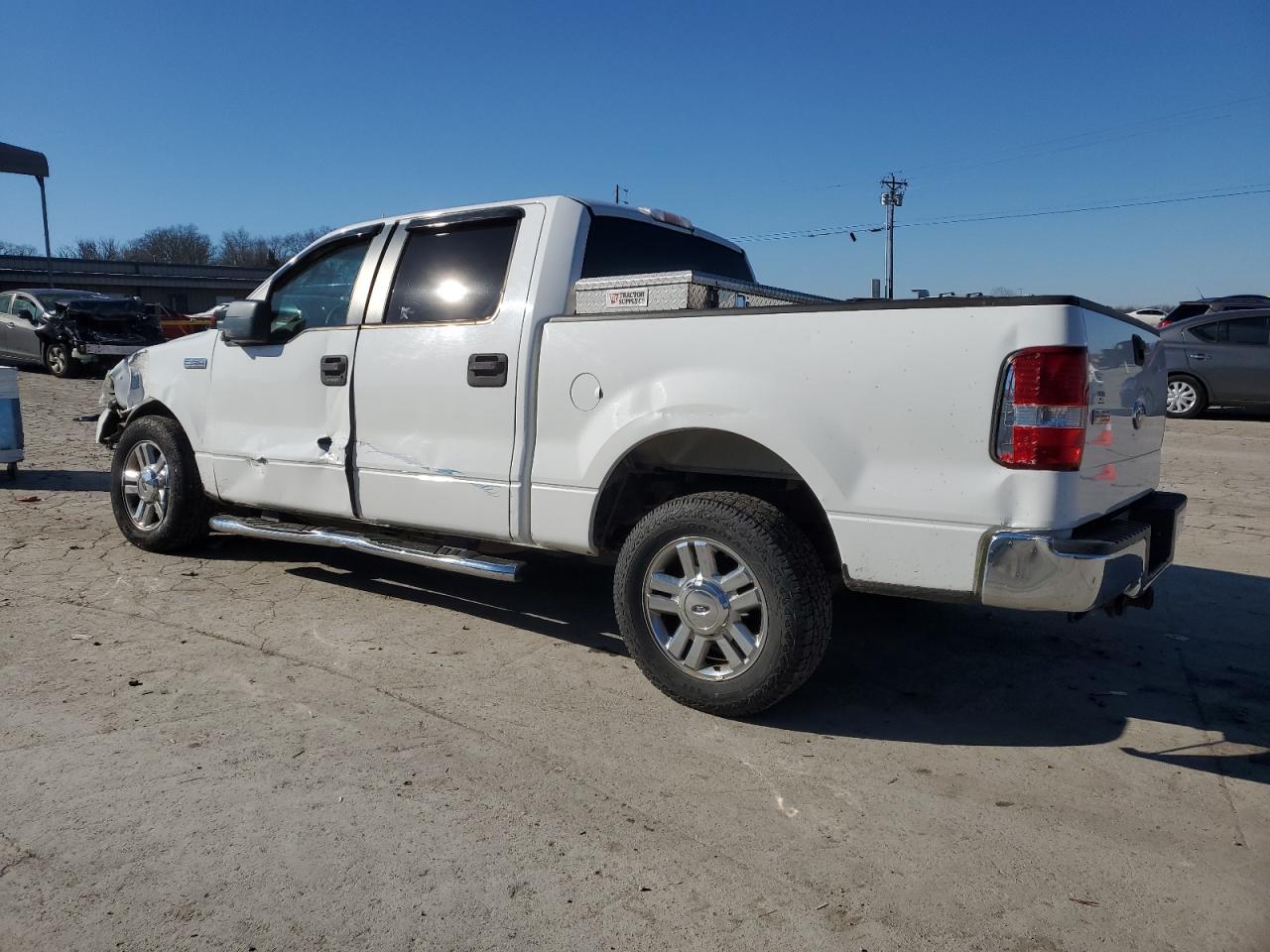 2008 Ford F-150 VIN 1FTPW12V08FA34315 Copart auction photo, front end / side damage thumbnail 2