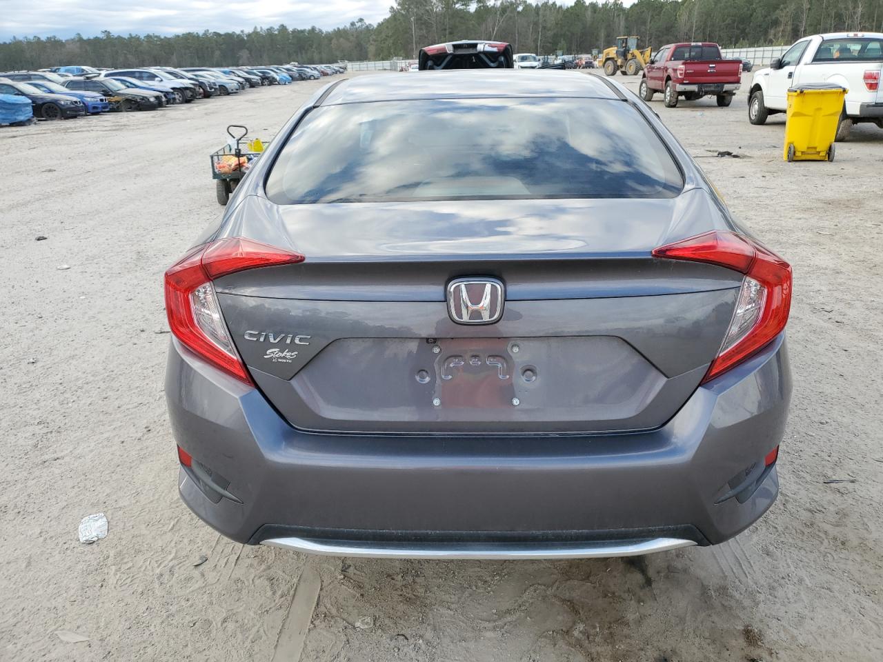 2020 Honda Civic VIN 19XFC2F60LE021385 Copart auction photo, side damage thumbnail 6