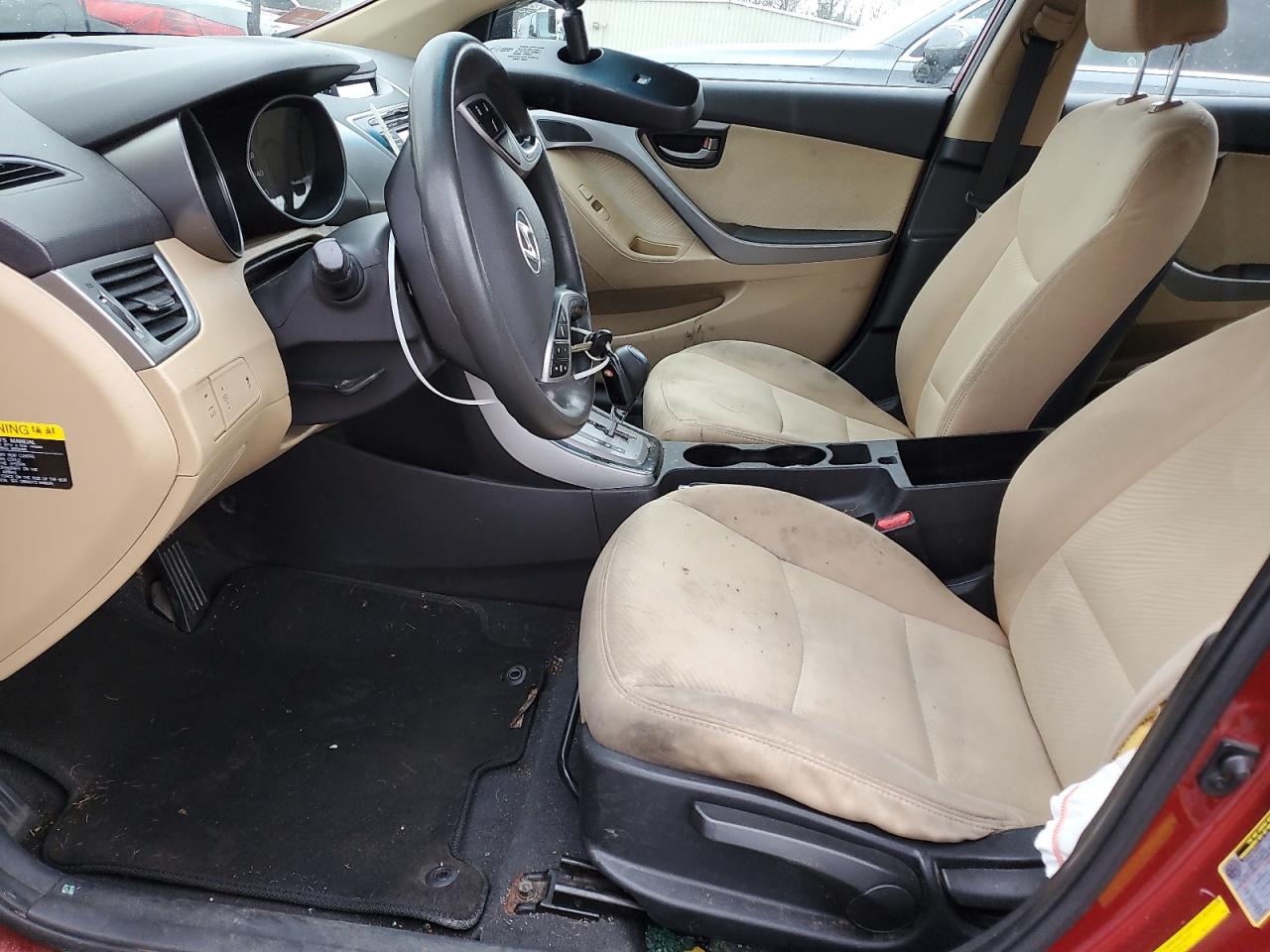 2013 Hyundai Elantra VIN 5NPDH4AE9DH310622 Copart auction photo, all over damage thumbnail 7