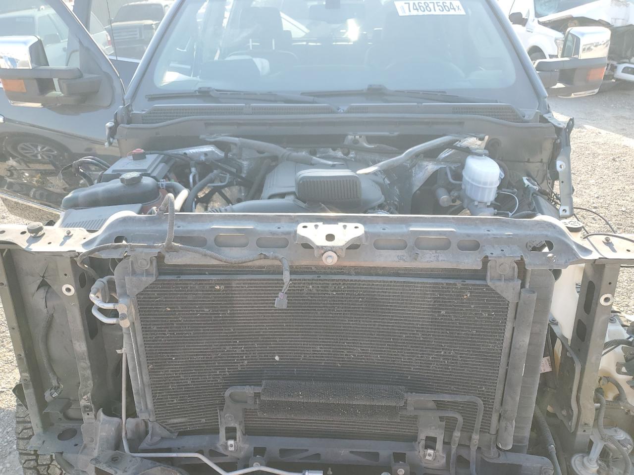 2018 GMC Sierra VIN 1GT12TEG6JF199740 Copart auction photo, front end damage thumbnail 11