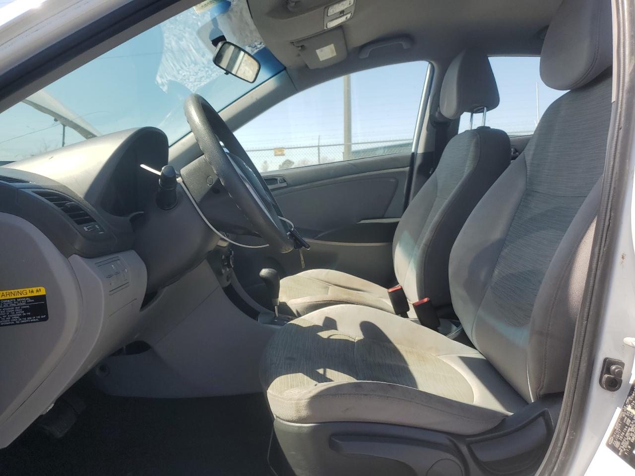2017 Hyundai Accent VIN KMHCT4AEXHU363606 Copart auction photo, front end / rear end damage thumbnail 7