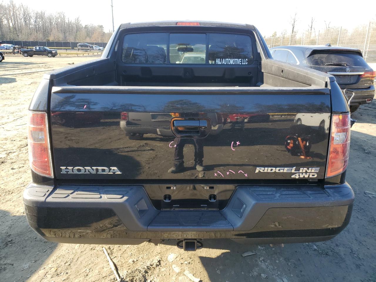 2013 Honda Ridgeline VIN 5FPYK1F55DB001827 Copart auction photo, side damage thumbnail 6
