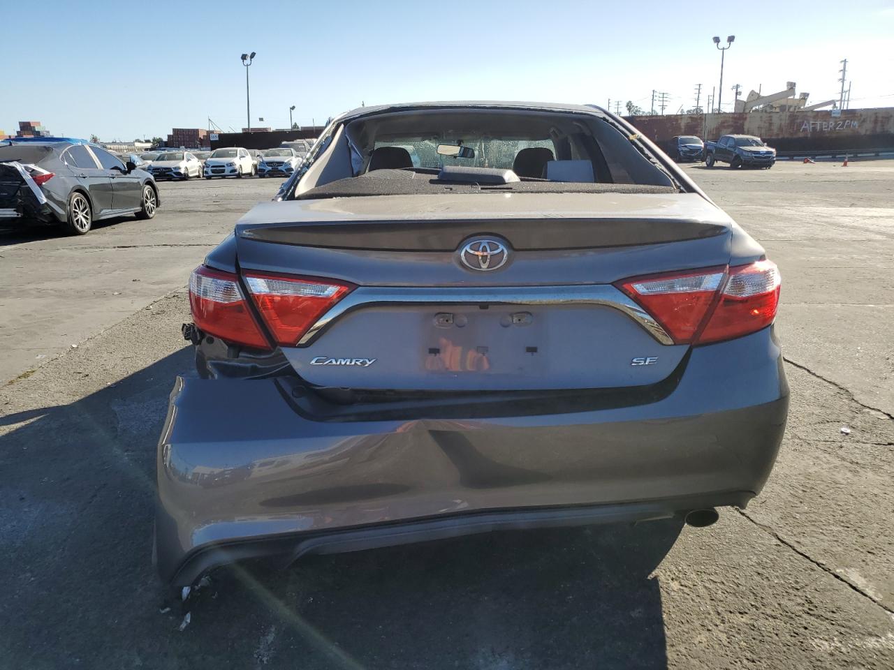 2015 Toyota Camry VIN 4T1BF1FK1FU017733 Copart auction photo, rear end / side damage thumbnail 6