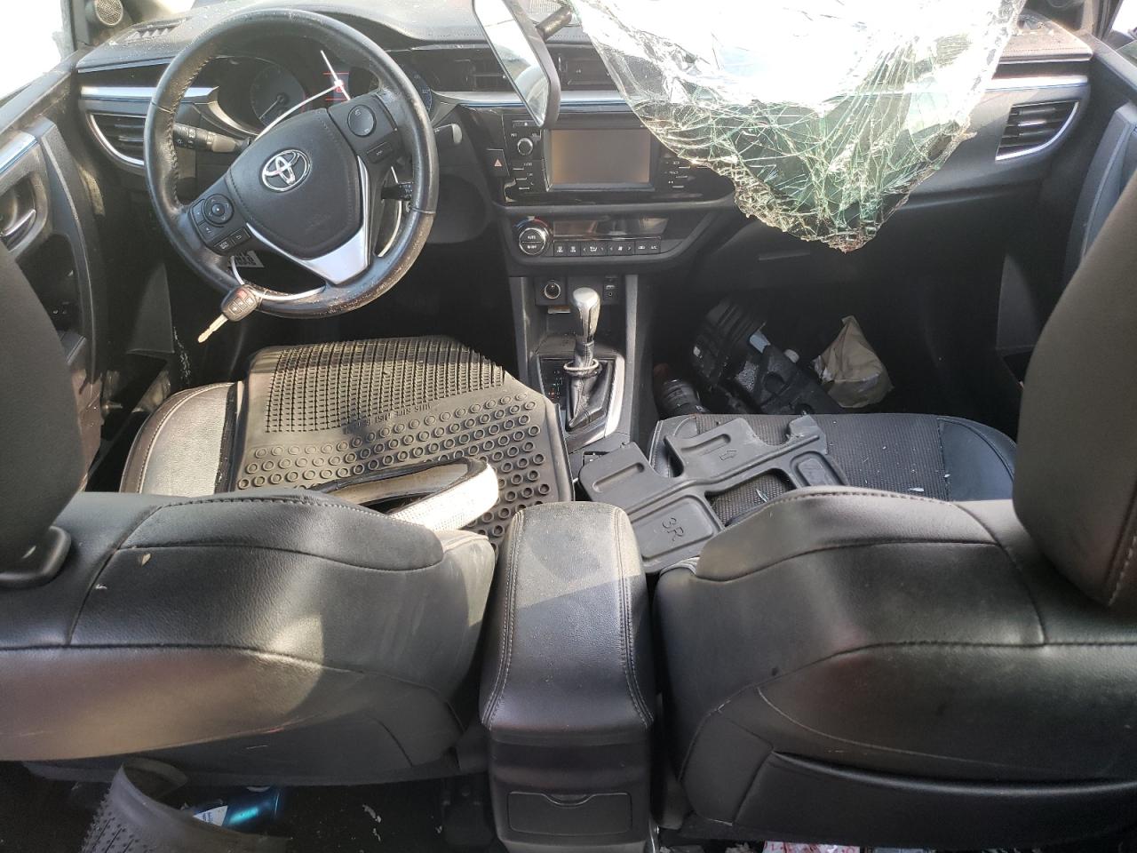2015 Toyota Corolla VIN 2T1BURHE2FC255183 Copart auction photo, rollover damage thumbnail 8