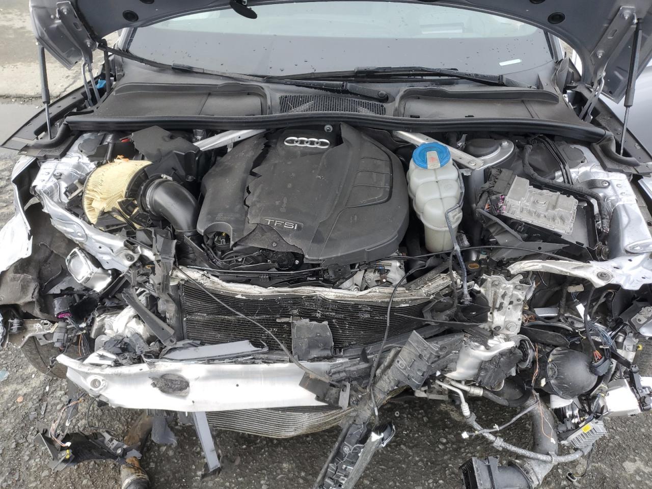 2018 Audi A5 VIN WAURNAF59JA090808 Copart auction photo, front end / side damage thumbnail 11