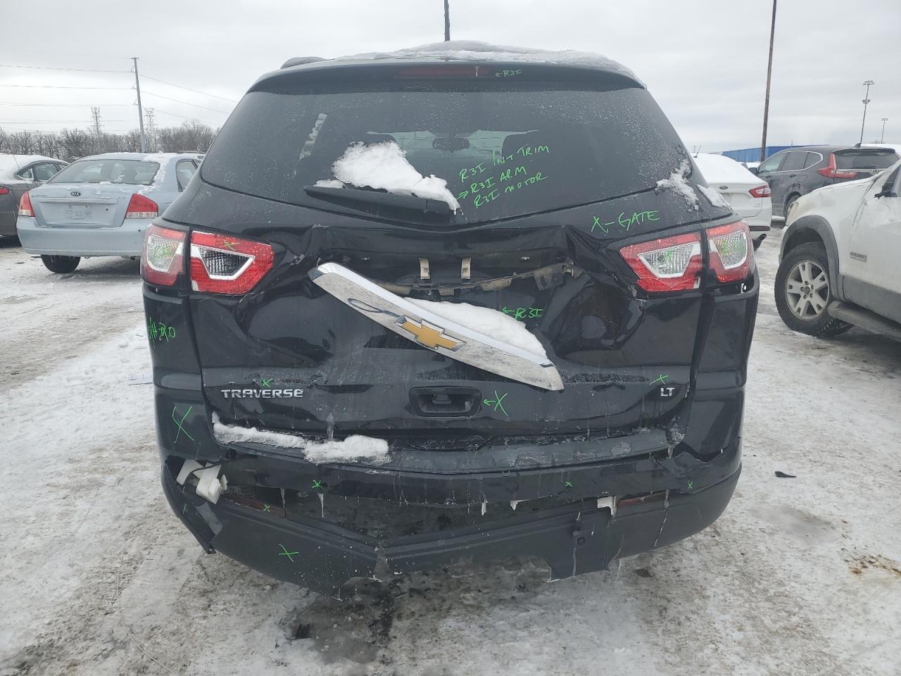 2017 Chevrolet Traverse VIN 1GNKRGKD5HJ173355 Copart auction photo, rear end damage thumbnail 6