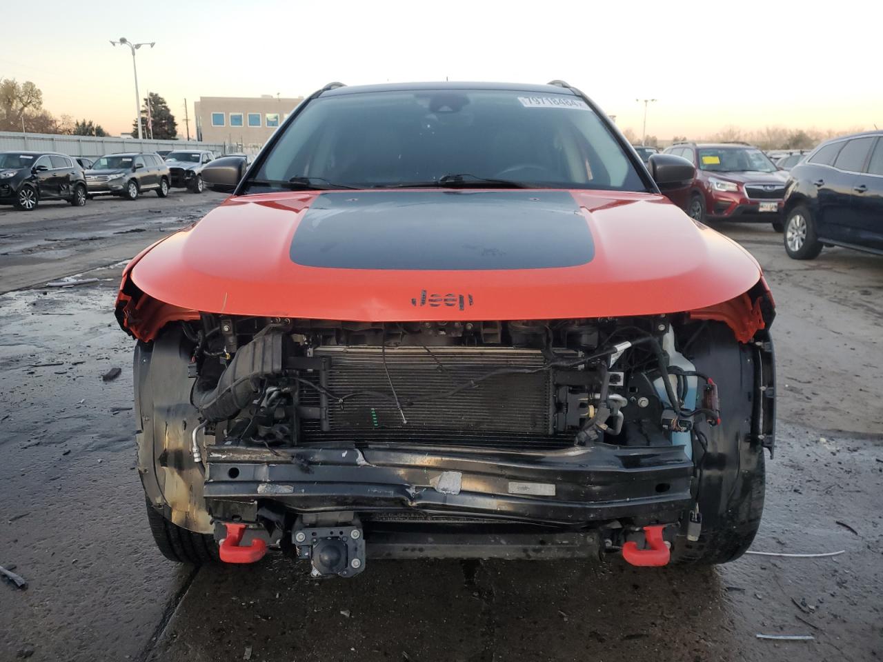 2017 Jeep Compass VIN 3C4NJDDBXHT657280 Copart auction photo, front end damage thumbnail 5