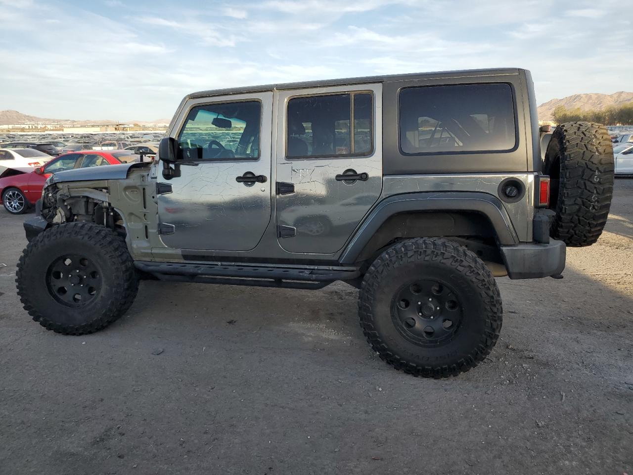 2015 Jeep Wrangler VIN 1C4BJWEG1FL666838 Copart auction photo, front end damage thumbnail 2