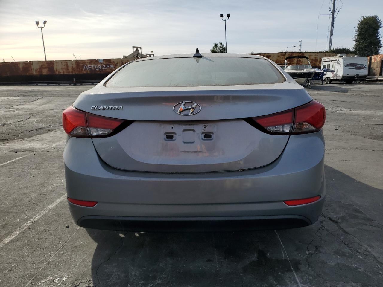 2015 Hyundai Elantra VIN 5NPDH4AE1FH643724 Copart auction photo, undercarriage / rear end damage thumbnail 6