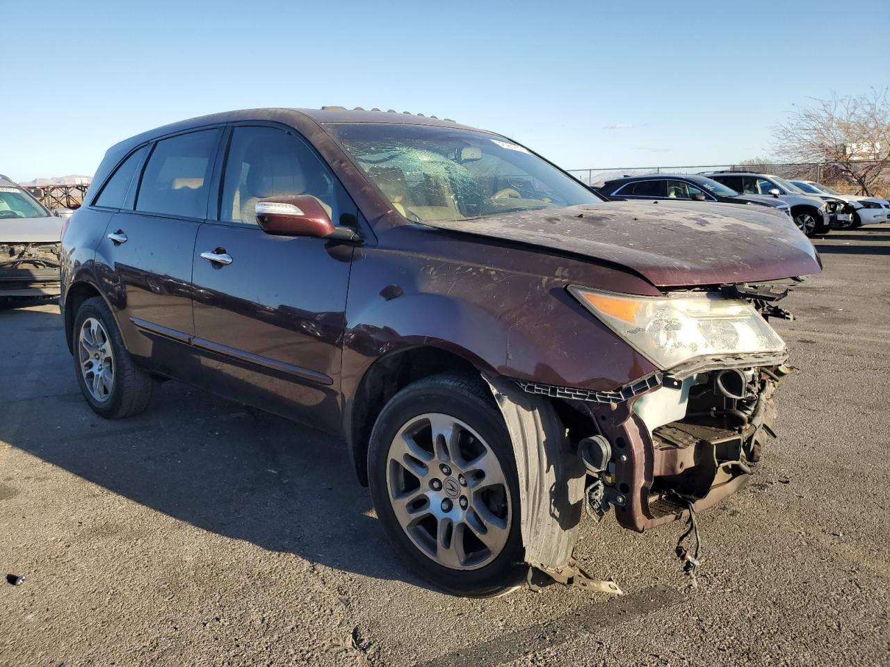 2008 Acura MDX VIN 2HNYD28388H510227 Copart auction photo, front end damage thumbnail 4