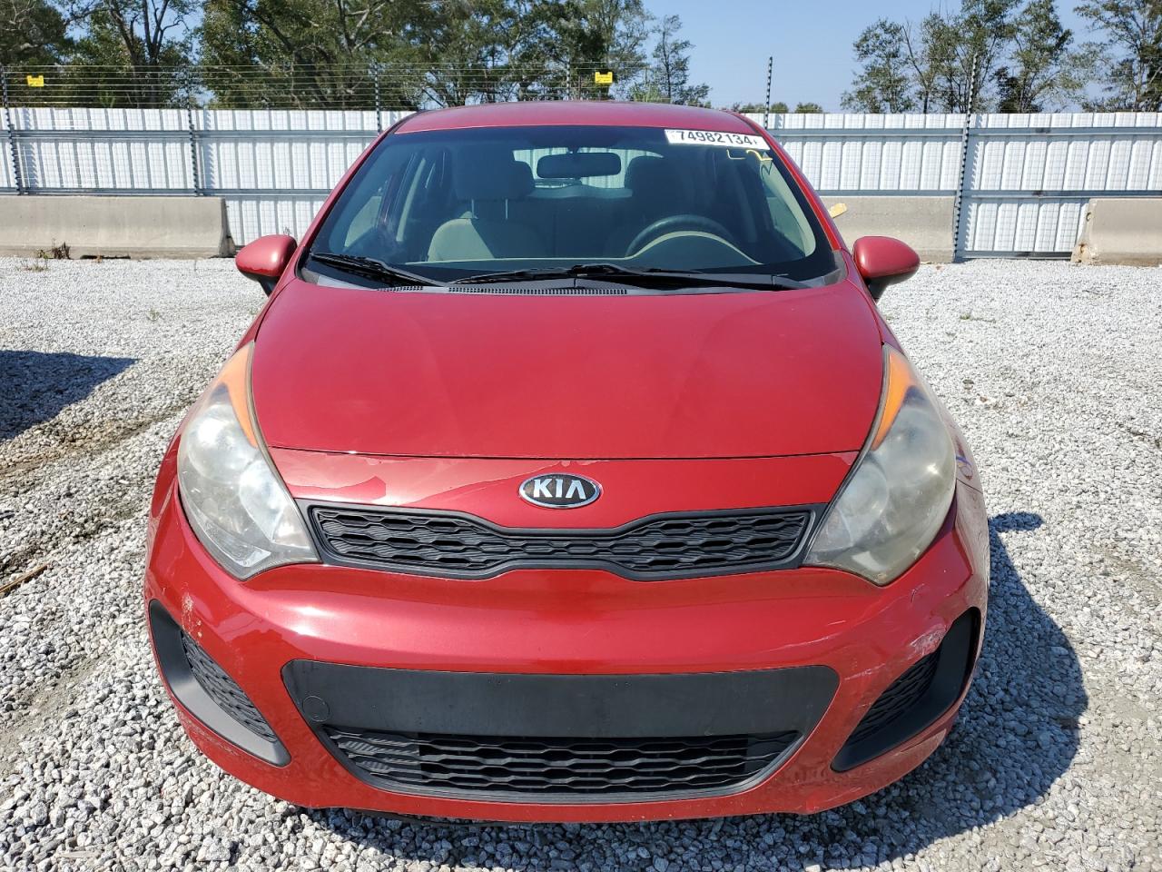 2014 KIA Rio VIN KNADM5A35E6356053 Copart auction photo, water/flood damage thumbnail 5