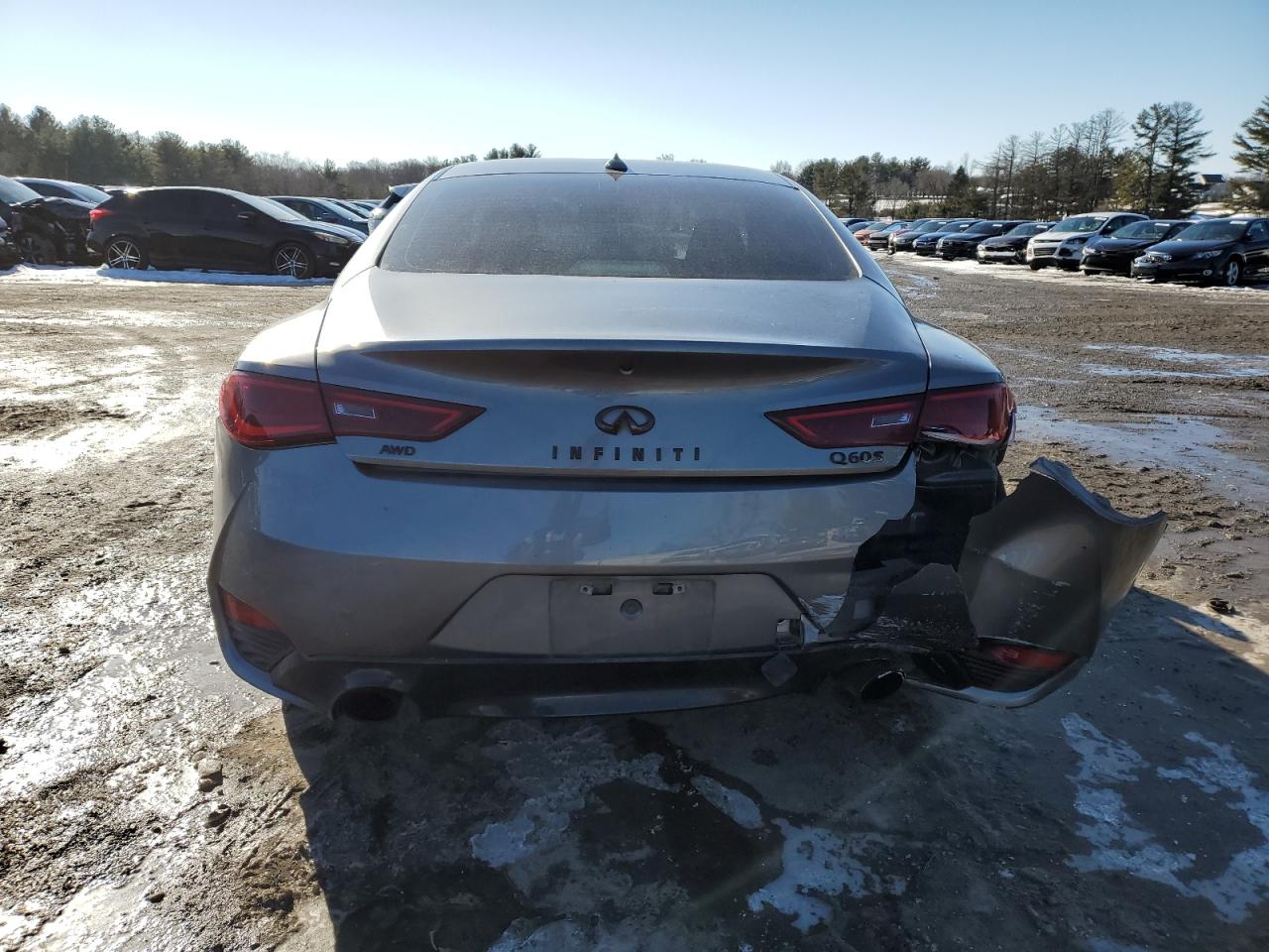 2017 Infiniti Q60 VIN JN1EV7EL9HM552638 Copart auction photo, front end / rear end damage thumbnail 6