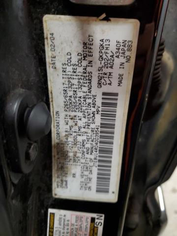 2004 Toyota 4Runner VIN JTEBU14R040039541 Copart auction photo, side / front end damage thumbnail 12