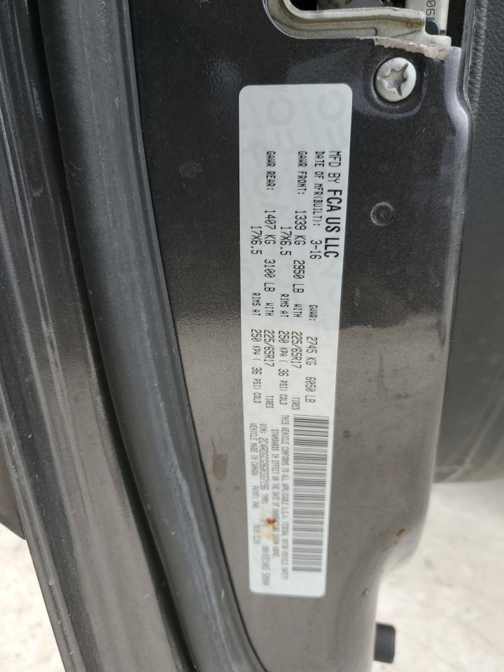 2016 Dodge Caravan VIN 2C4RDGCG9GR337196 Copart auction photo, front end damage thumbnail 13