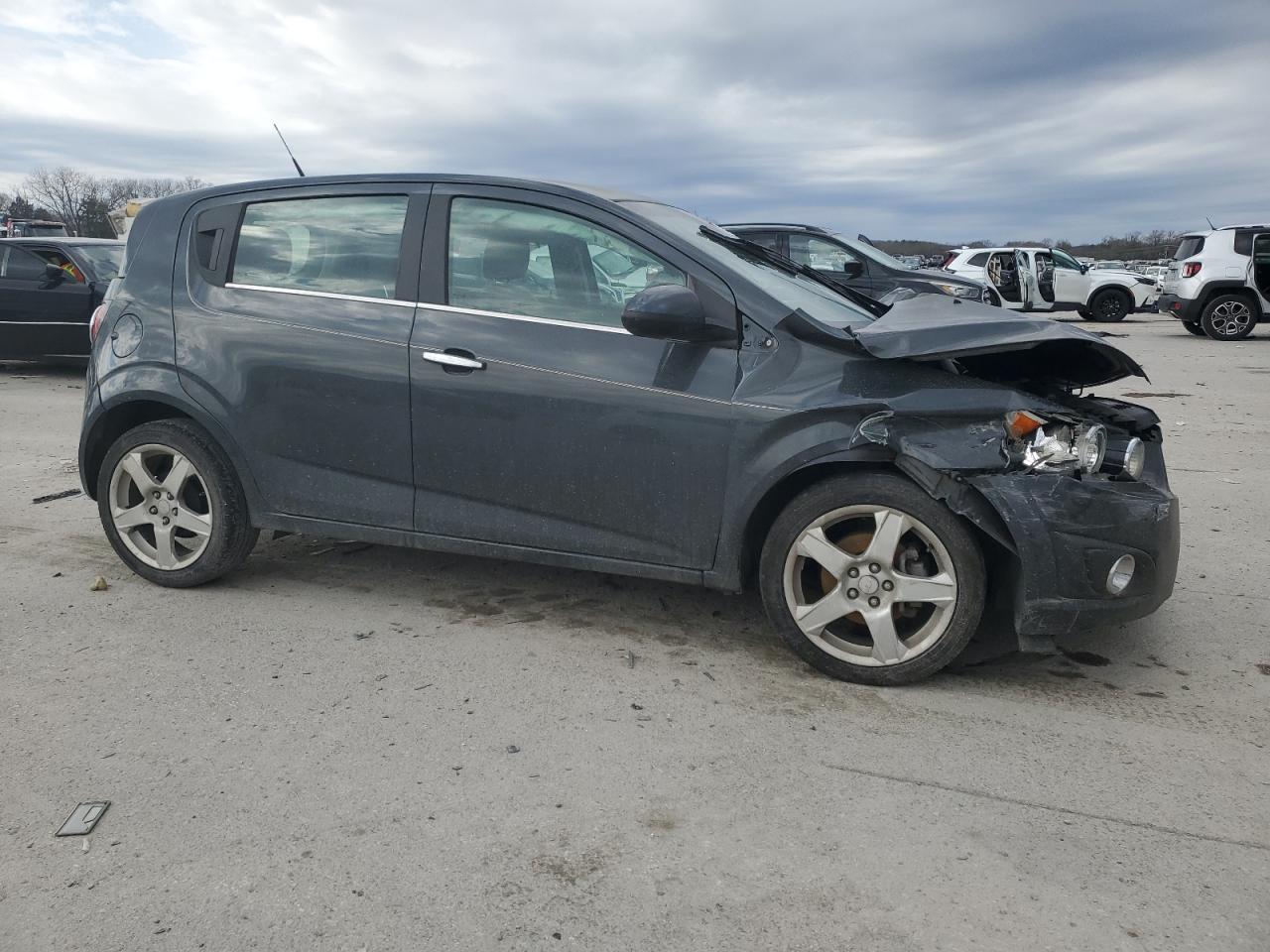 2014 Chevrolet Sonic VIN 1G1JE6SB5E4225546 Copart auction photo, front end damage thumbnail 4