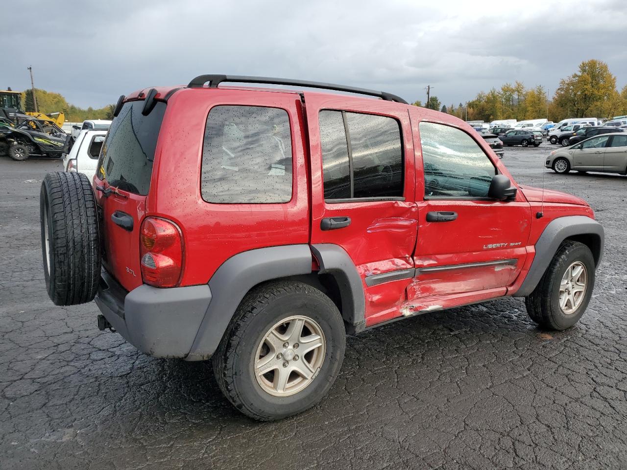 2003 Jeep Liberty (North America) VIN 1J4GL48K83W694323 Copart auction photo, side damage thumbnail 3