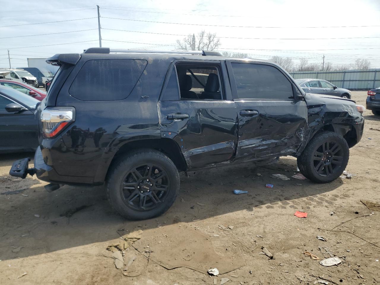 2021 Toyota 4Runner VIN JTEFU5JR3M5241581 Copart auction photo, all over damage thumbnail 3