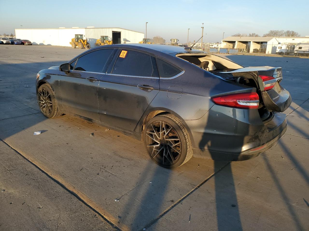 2018 Ford Fusion VIN 3FA6P0HD8JR233144 Copart auction photo, rear end / front end damage thumbnail 2