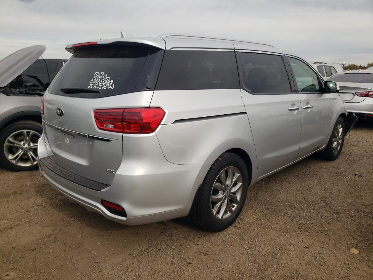 2020 KIA Sedona VIN KNDMC5C15L6597044 Copart auction photo, front end damage thumbnail 3