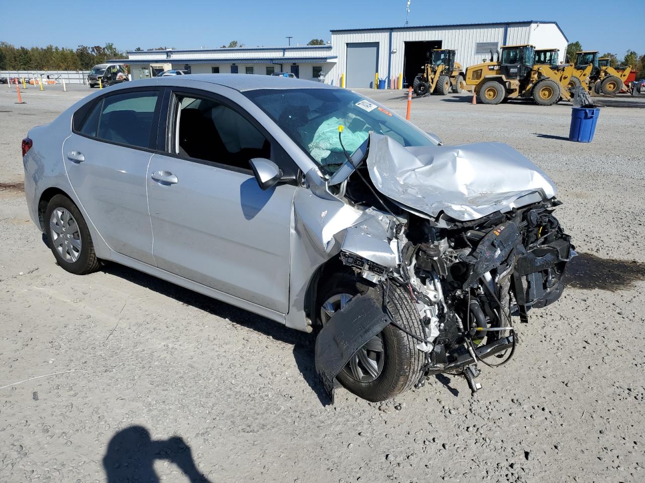 2021 KIA Rio VIN 3KPA24AD6ME378120 Copart auction photo, front end damage thumbnail 4
