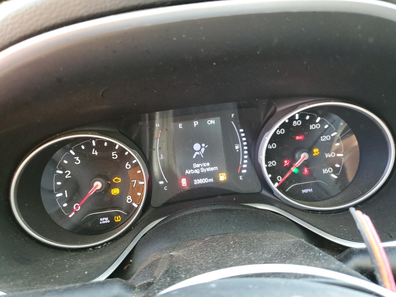 2019 Jeep Compass VIN 3C4NJDAB6KT724484 Copart auction photo, rollover damage thumbnail 9