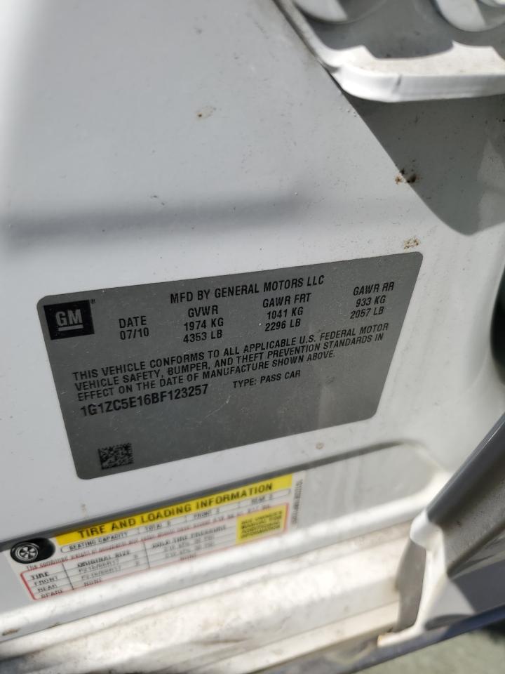 2011 Chevrolet Malibu VIN 1G1ZC5E16BF123257 Copart auction photo, front end damage thumbnail 12
