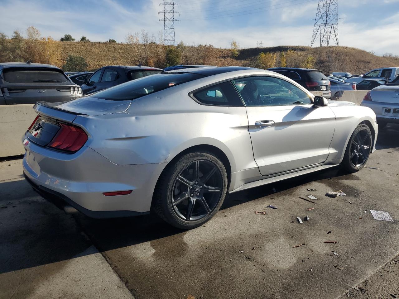 2018 Ford Mustang VIN 1FA6P8TH0J5144907 Copart auction photo, hail damage thumbnail 3